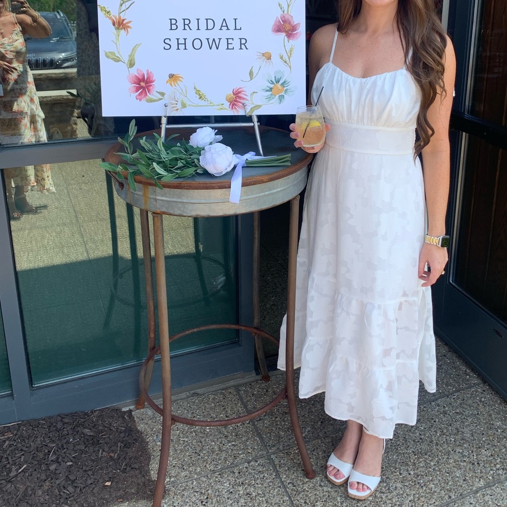 White Floral Dress